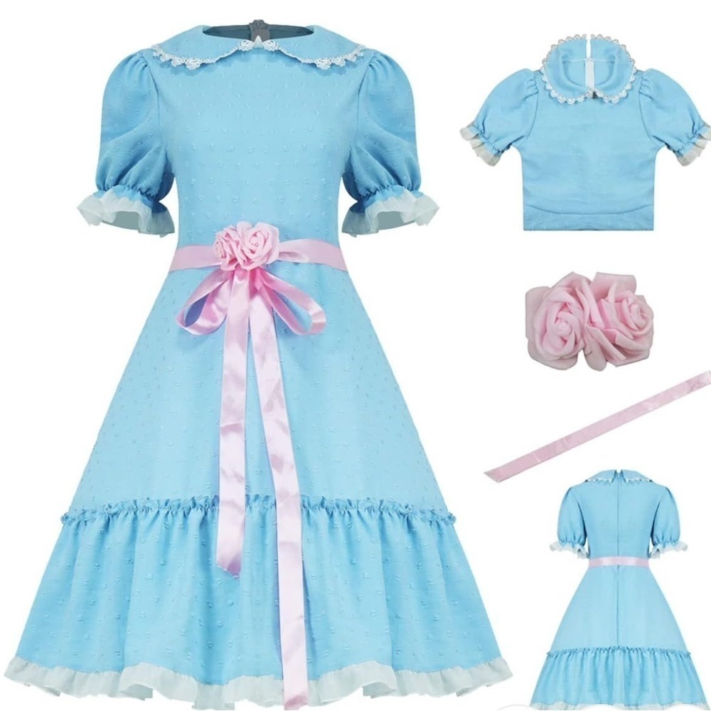 Axvinel Grady Twins Costume Lolita Dress Blue